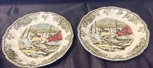2Johnson Bros Friendly Village made England THE ICE HOUSE Saucer plate 5.5" tea - Picture 1 of 4