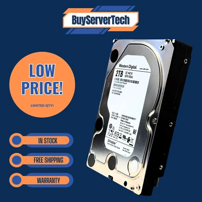 WD Ultrastar DC HA210 2TB 7200RPM SATA 6Gb/s 3.5" HDD HUS722T2TALA604 Hard Drive - Image 1 of 4