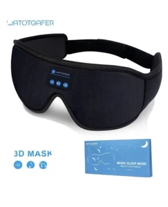 Sleep Headphones Bluetooth 5.0 Wireless 3D Eye Mask - Picture 1 of 7