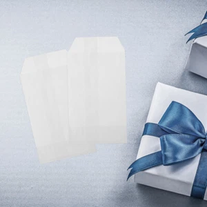 100pcs Flat Paper Bags Glassine Paper Bags Baking Bags Party Favors Packaging - Picture 1 of 12