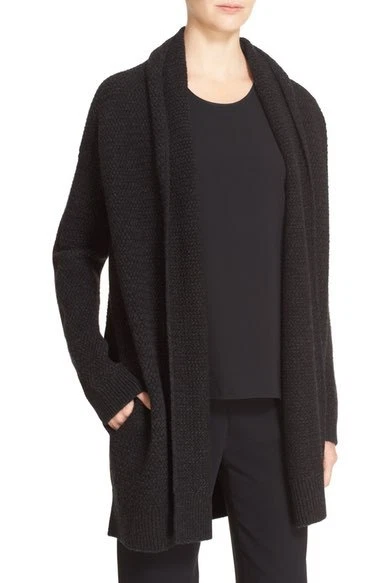 V621 Vince Basket Weave Stitch Women Cardigan Sweater Size S