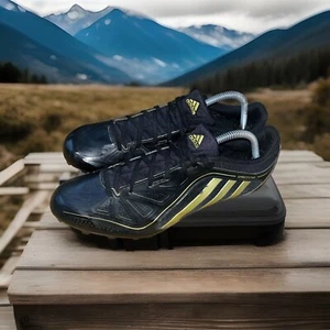 Adidas Uomo Taglia 12 Sprintstar 3 Tacchetti Pista Nero/Oro Metallizzato Leggero - Foto 1 di 24
