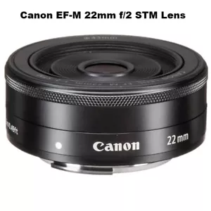 Canon EF-M 22mm f/2 STM Lens for EOS M EF-M Mount Black - Picture 1 of 5