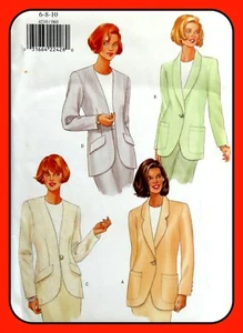 Misses JACKET Pattern BLAZER Below Hip Loose-fitting Long Sleeve Butterick 4210 - Picture 1 of 4