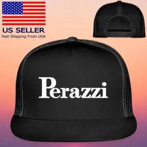 PERAZZI Ammunition Guns Firearms Adjustable Black Trucker Hat Cap Adult Size - Picture 1 of 2