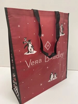Vera Bradley Limited Edition PENGUINS Recyclable Tote Gift Bag
