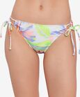 Salt + Cove Women's Hibiscus Garden Side Tie Hipster Swim Bottom, Multicolor, Xs