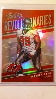 2018 Absolute Revolutionaries Warren Sapp #RE-WS NM-M - Image 1 of 4