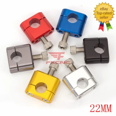 FXCNC Manillar Barra de grasa Abrazaderas de montaje Elevadores Adaptador 7/8" a 1 1/8" Dirt Pit Bike ATV