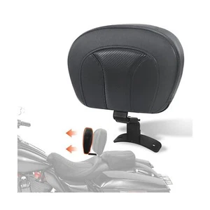 FOVPLUE Rider Backrest, Adjustable Driver Backrest Pad Kit fits for Harley To... - Picture 1 of 8