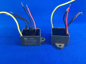 CBB61 motor fan start capacitor 5 wire, 2.4UF+0.9UF X3 *3 300V - Picture 1 of 1