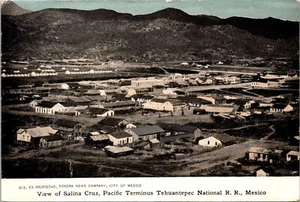 Salina Cruz Pacific Terminus Tehuantepec National R.R. Mexico Postcard - Picture 1 of 2