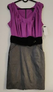 XOXO Womens 9/10 Morning Glory Dress Sleeveless Purple Gray NWT $59 - Picture 1 of 7