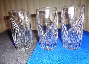 Bleikristall  Crystal Highball/Water 6"drinking GLASSES made in Germany set of 3 - Picture 1 of 21