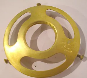 Soporte de pantalla de latón Hubbell vintage de 3 1/4" - excelente estado - Imagen 1 de 4