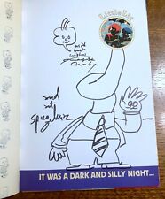 2X SIGNED w GIANT SKETCH!! Art Spiegelman Mouly LITTLE LIT: DARK AND SILLY NIGHT