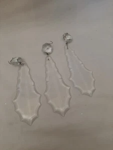 9 French Cut Crystal Pendalogue 4"x 2" - Picture 1 of 10
