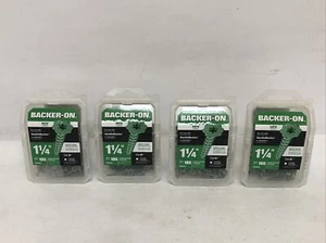 Lot Of (4) Backer-On 23401 Cement Board Screws, #9 x 1-1/4", Steel, 185 per box - Picture 1 of 4