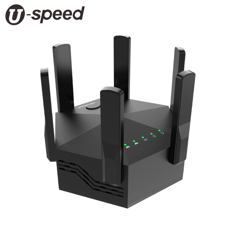 Wifi Range Extender Dual-Band 1200M Gigabit Reception Wireless Router Repeater - Image 1 of 4