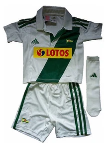 Adidas OSP Lechia Gdansk Baby Minikit Set Blanco 3 piezas 92 98 104 110 116