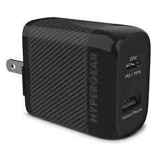 HyperGear SpeedBoost 25-Watt PD Dual-Output USB Wall Charger Black (15625)