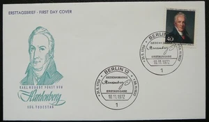 Germany Berlin FDC 1972 - Duke Karl August von Hardenberg. - Picture 1 of 1
