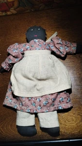 Handgefertigte afroamerikanische Stoffpuppe 7,5 Zoll - Bild 1 von 2