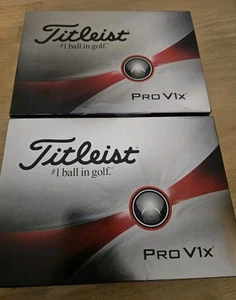 2024 6 DOZEN TITLEIST WHITE PRO V1x GOLF BALLS 72 BALLS TOTAL New In BOX - Picture 1 of 1