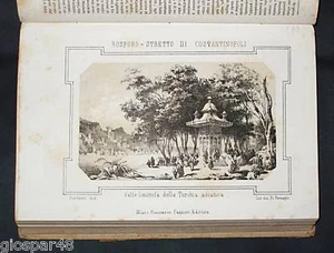 COSTANTINOPOLI:BOSFORO.-F.Pagnoni 1863 Orig.Col.Lithos.etna italia.turchia - Imagen 1 de 1