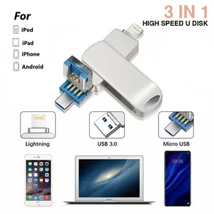 USB 3.0 256/512GB USB Flash Drive External Storage Memory Stick for iPhone iPad - Picture 1 of 18