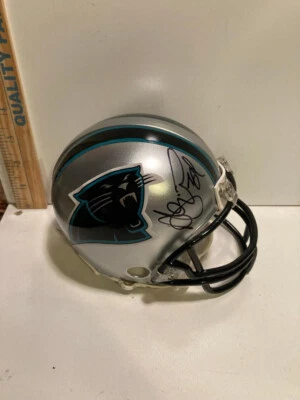 NFL CAROLINA PANTHERS DeANGELO WILLIAMS MINI CASCO FIRMADO con certificado de autenticidad S&F Foto 1 de 2