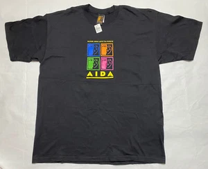 Elton John And Tim Rice's AIDA Musical T Shirt Size XL Black Cotton Short Sleeve - Picture 1 of 4