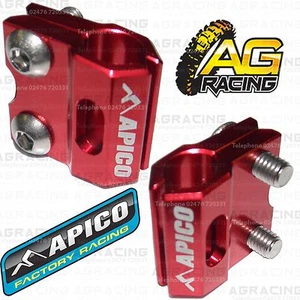 Abrazadera de línea de freno de manguera de freno roja Apico para Honda CR 125R 1990-2003 90-03 nueva - Imagen 1 de 1