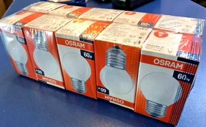 10X OSRAM Tropfen 60W E27 Matt 230V Lampe 60 Watt Glühbirne DIMMBAR!!! 660 Lumen - Bild 1 von 1