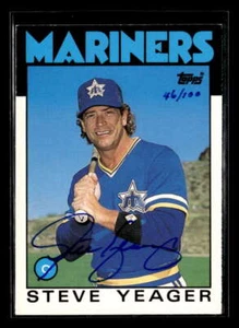 2004 Topps Originals Signature Edition Steve Yeager Auto /100 Mariners FX2521 - Picture 1 of 2