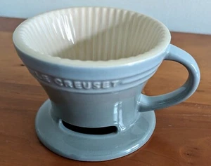LE CREUSET Pour Over Cup Coffee Cone Brewer - Stoneware Gray - Picture 1 of 3