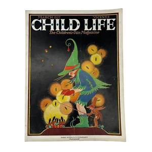 March 1927 Child Life Full-Color Magazine Cover Only Artist Hazel Frazee - Imagen 1 de 2