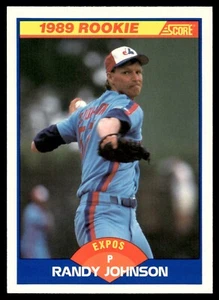 1989 Score Baseball #645 Randy Johnson RC Montreal Expos Rookie Sharp Corners! - Picture 1 of 2