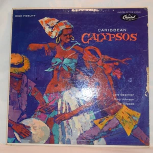 Caribbean Calypsos-1956 Capitol PROMO LP-Lord Beginner & More VG/G- - Imagen 1 de 10