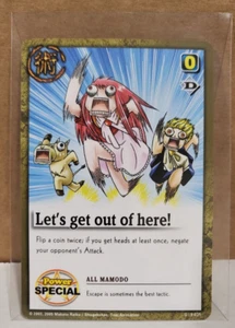 VINTAGE 2003 ZATCH BELL CARD BATTLE GAME TRADING CARD LET'S GET OUT OF HERE S-025 - Bild 1 von 3