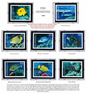 MICRONESIA 1993/94 FISH MNH face VALUE (USA) - Picture 1 of 2