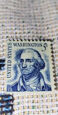 George Washington 5 Cent Blue United States Postage Stamp. Unused.