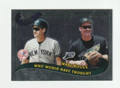 2002 Topps Traded Chrome #T269 Wade Boggs card, Boston Red Sox HOF - Image 1 of 2
