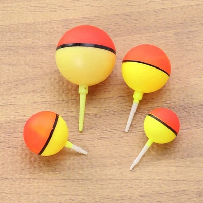  4 pz Pesca Bobbi Galleggianti Set di Plastica Pesca Rotonda Boa Galleggiante - Immagine 1 di 4