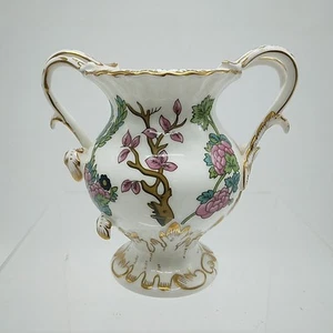 Coalport Bone China 'Indian Tree' Pot Pourri Vase 2 Handles No Lid  10.5 cms - Picture 1 of 16
