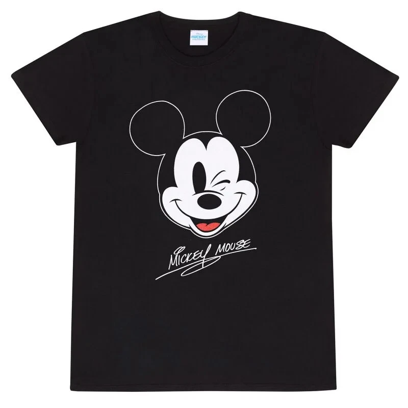 Mickey Mouse T-Shirt Herren Mickey Face schwarz - Bild 1 von 1