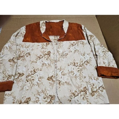 Chaqueta hecha a mano para mujer Lg/XL diseño occidental abierto desteñido rosa Seude Foto 1 de 4