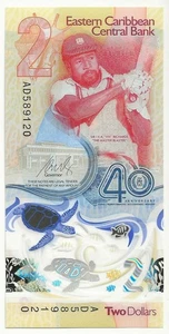 P-61a 2023 East Caribbean States 2 dollar note UNC (world lot) - Picture 1 of 2