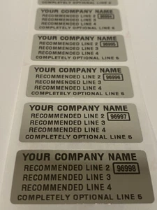 100 CUSTOM PRINTED SECURITY VOID ASSET LABELS STICKERS SEALS 1.75 X .75 INCH - Picture 1 of 2