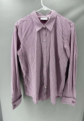 red striped button up non iron sale discount viral trending gift ootd -a25k - Image 1 of 3